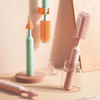 3Pcs Cleaning Brush Electric Bottle Brush Waterproof 360 Degree Rotating Long Handled Silicone Straw Pacifier Cleaning Brush Bay